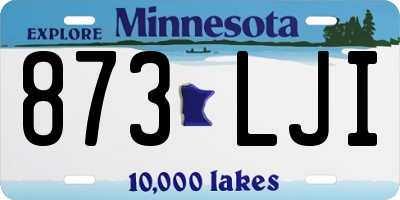 MN license plate 873LJI