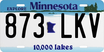 MN license plate 873LKV