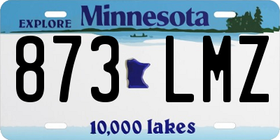 MN license plate 873LMZ