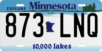 MN license plate 873LNQ