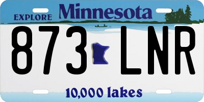 MN license plate 873LNR