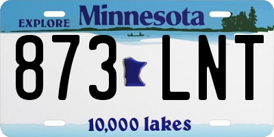 MN license plate 873LNT