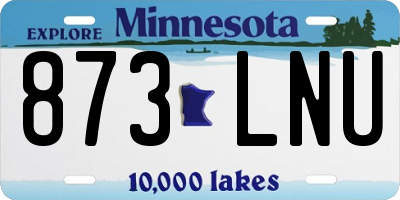 MN license plate 873LNU