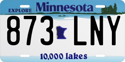 MN license plate 873LNY