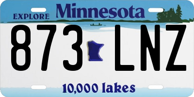 MN license plate 873LNZ