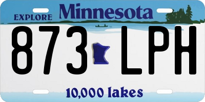 MN license plate 873LPH