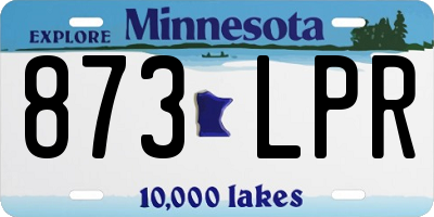 MN license plate 873LPR