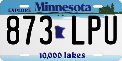 MN license plate 873LPU