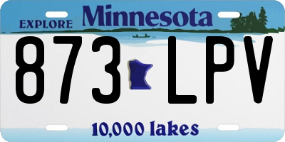 MN license plate 873LPV