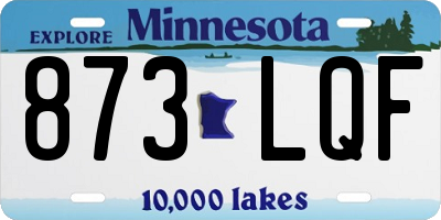 MN license plate 873LQF
