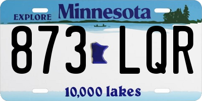 MN license plate 873LQR