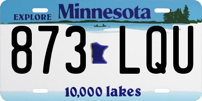MN license plate 873LQU