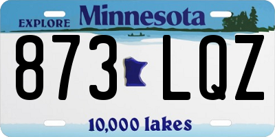 MN license plate 873LQZ