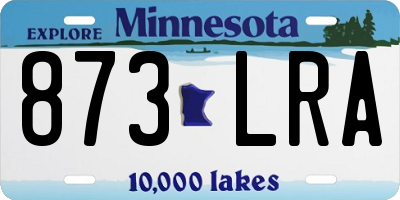 MN license plate 873LRA