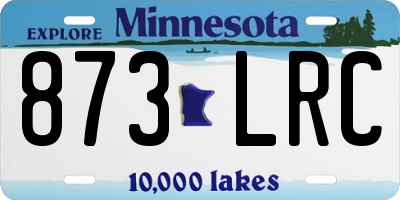 MN license plate 873LRC