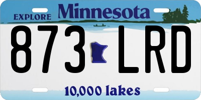 MN license plate 873LRD