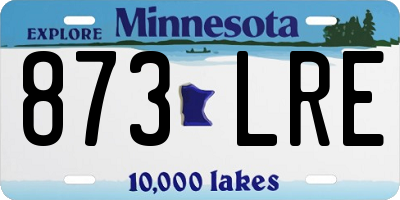 MN license plate 873LRE