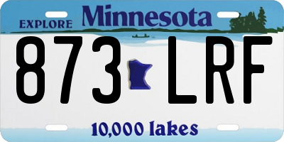 MN license plate 873LRF