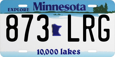 MN license plate 873LRG