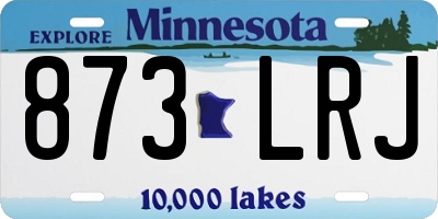 MN license plate 873LRJ