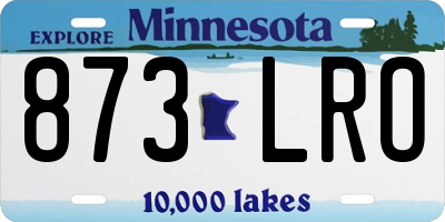 MN license plate 873LRO