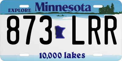MN license plate 873LRR