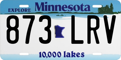MN license plate 873LRV