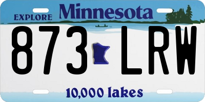MN license plate 873LRW