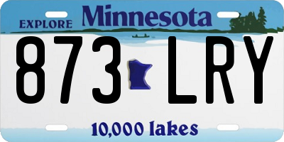 MN license plate 873LRY