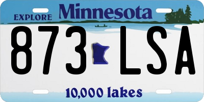 MN license plate 873LSA