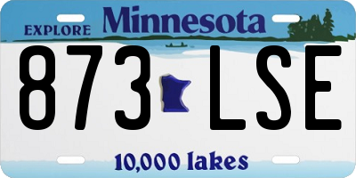 MN license plate 873LSE