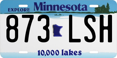 MN license plate 873LSH