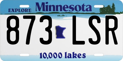 MN license plate 873LSR