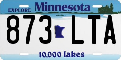 MN license plate 873LTA
