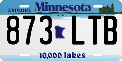 MN license plate 873LTB