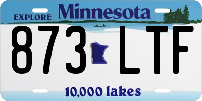 MN license plate 873LTF