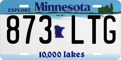 MN license plate 873LTG