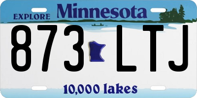MN license plate 873LTJ