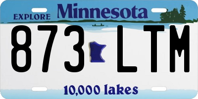 MN license plate 873LTM