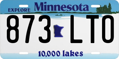 MN license plate 873LTO