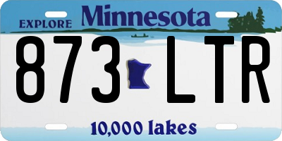 MN license plate 873LTR