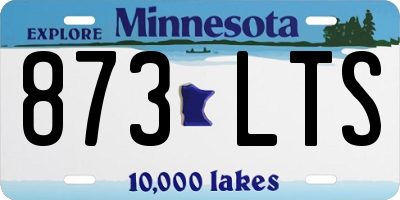 MN license plate 873LTS