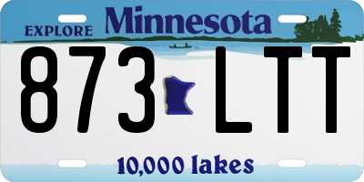 MN license plate 873LTT