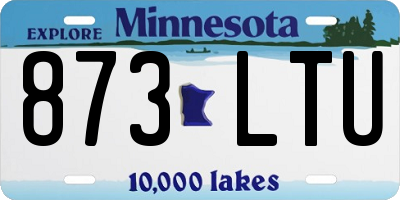 MN license plate 873LTU