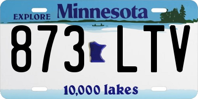MN license plate 873LTV