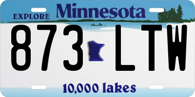MN license plate 873LTW