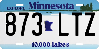 MN license plate 873LTZ