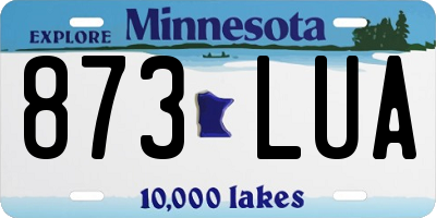 MN license plate 873LUA