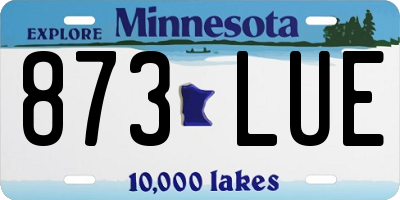 MN license plate 873LUE