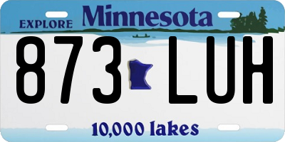 MN license plate 873LUH
